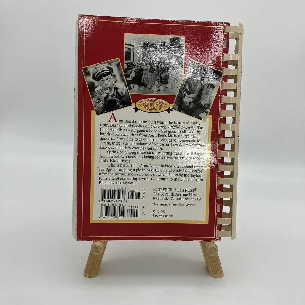 Aunt Bee's Delightful Desserts 96 Cookbook Andy Griffith Show Recipes Americana